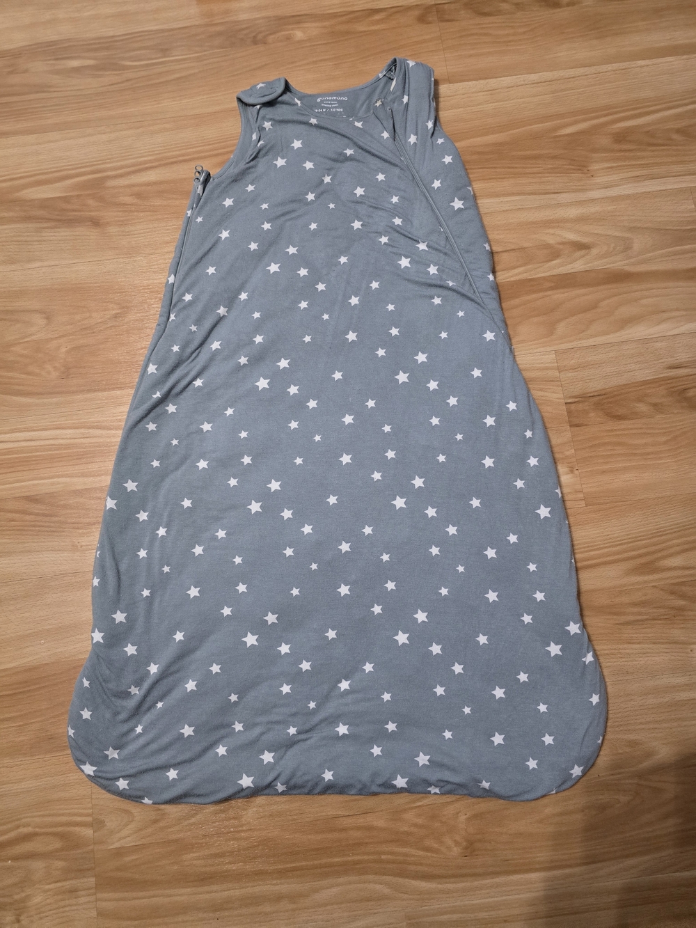 Baby Sleep Sack Wearable Blanket with White Stars - Gray/Blue 1.0 TOG